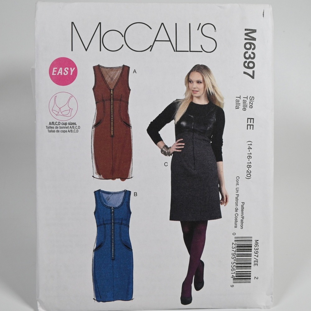 McCall's M6397 Sewing Pattern Women Size 14-20 Uncut Factory Folded M6397